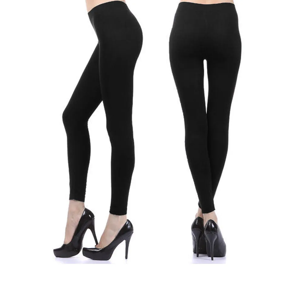 3 Women Workout Ankle Leggings Women Buttery Soft Yoga Walk Pants Black Stretch