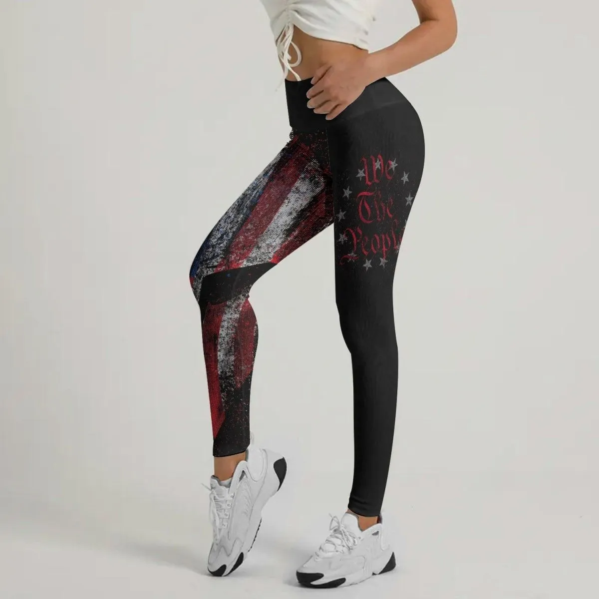 American Jiu Jitsu Grunge Leggings