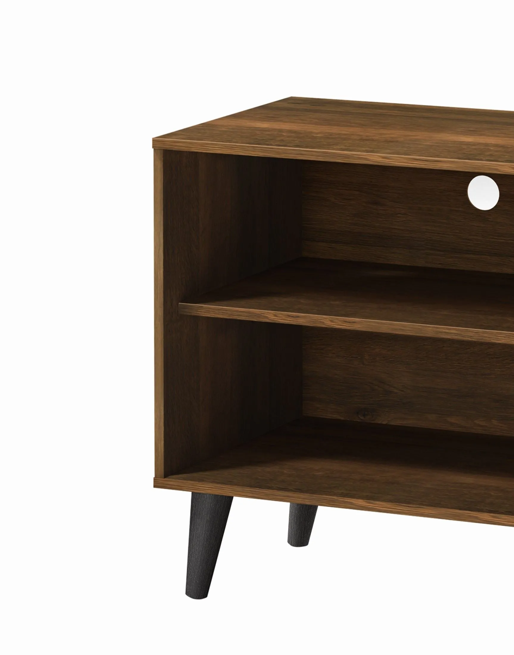 Amidon - TV Stand, With 2 Storage Shelves And 1 Cabinet by Couch.com