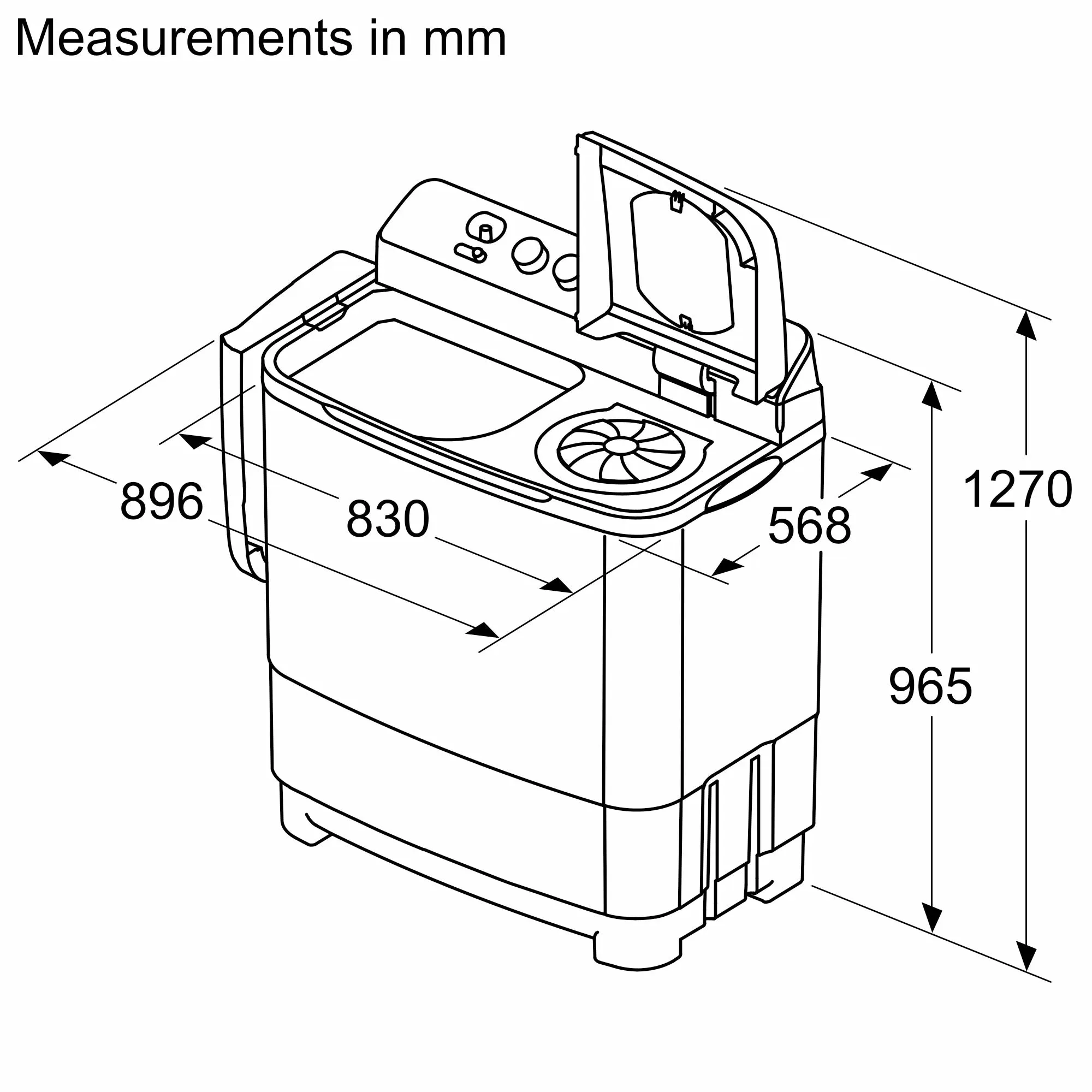 Bosch WJZ105D0IN Series 2 Semi-automatic Toploader 10 kg 1300 rpm