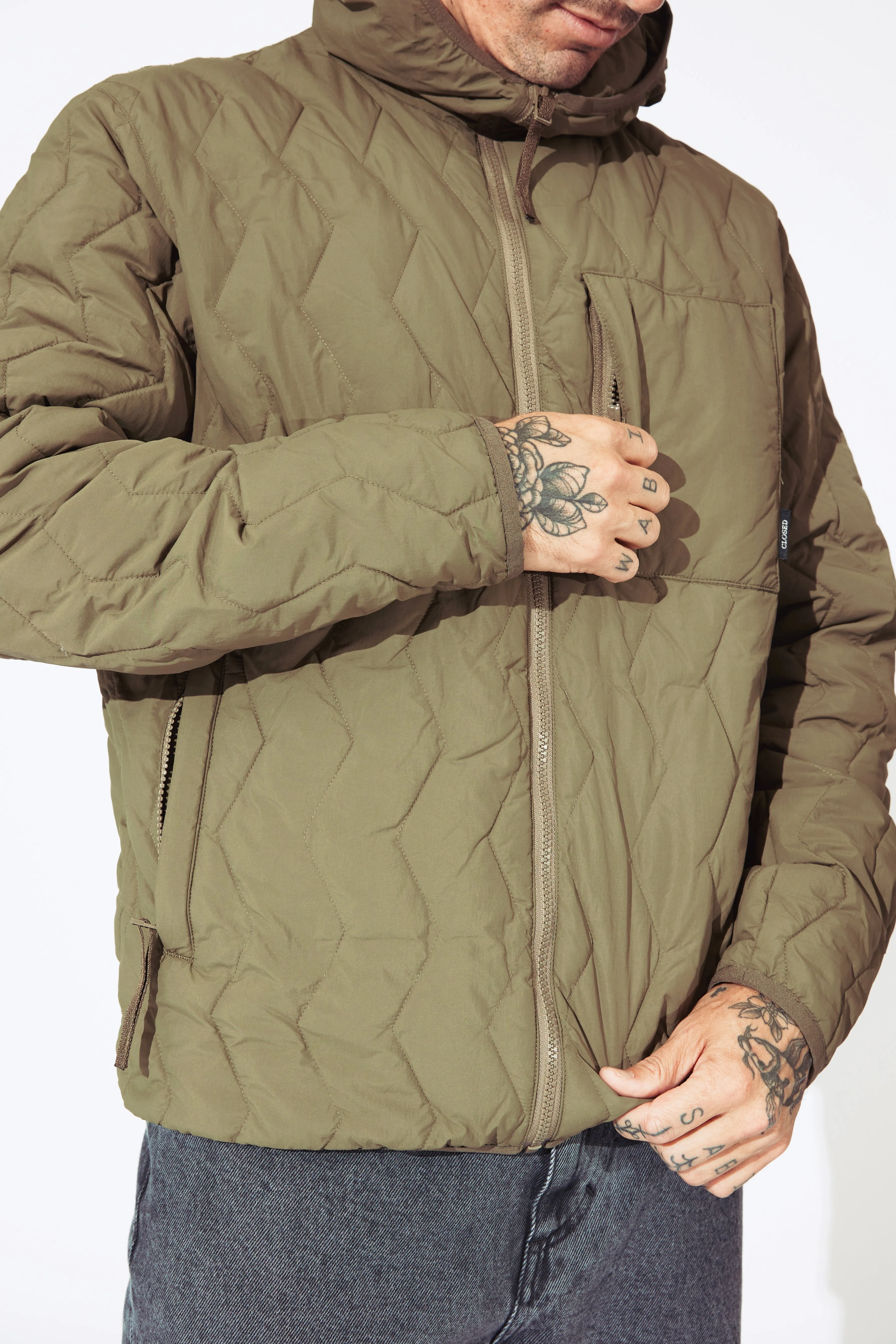 CLOSED Men's Quilted Jacket - Golden Moss
