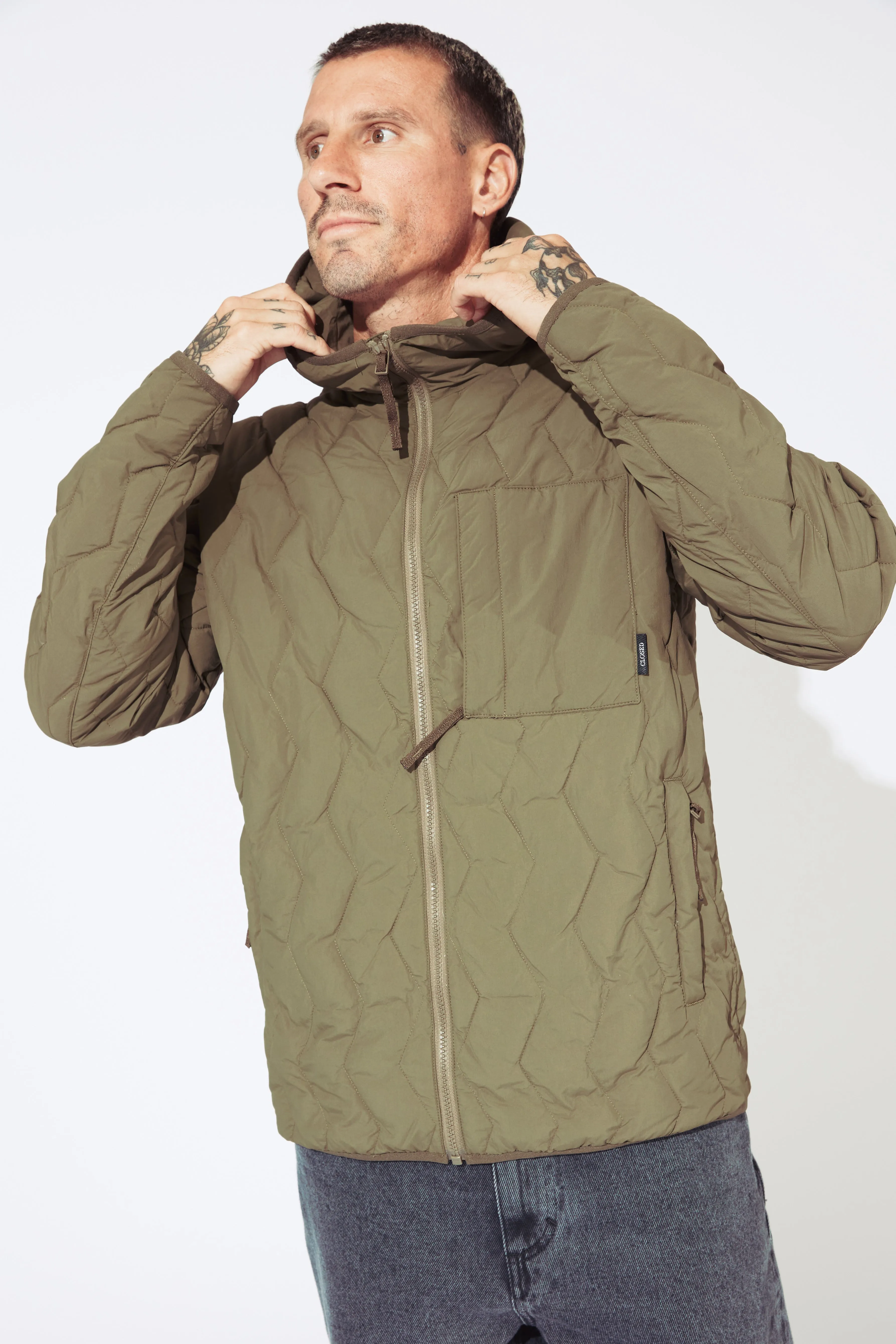 CLOSED Men's Quilted Jacket - Golden Moss