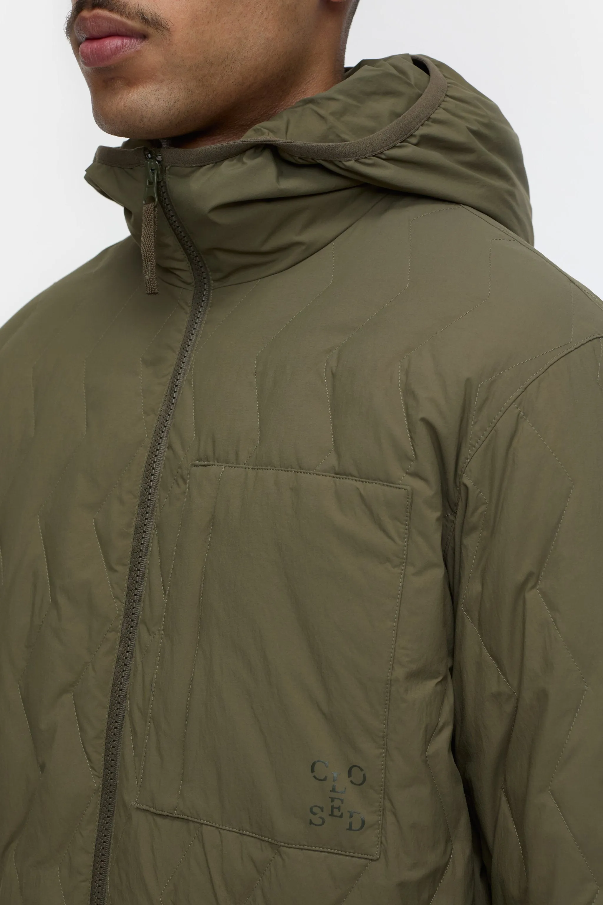 CLOSED Men's Quilted Jacket - Golden Moss
