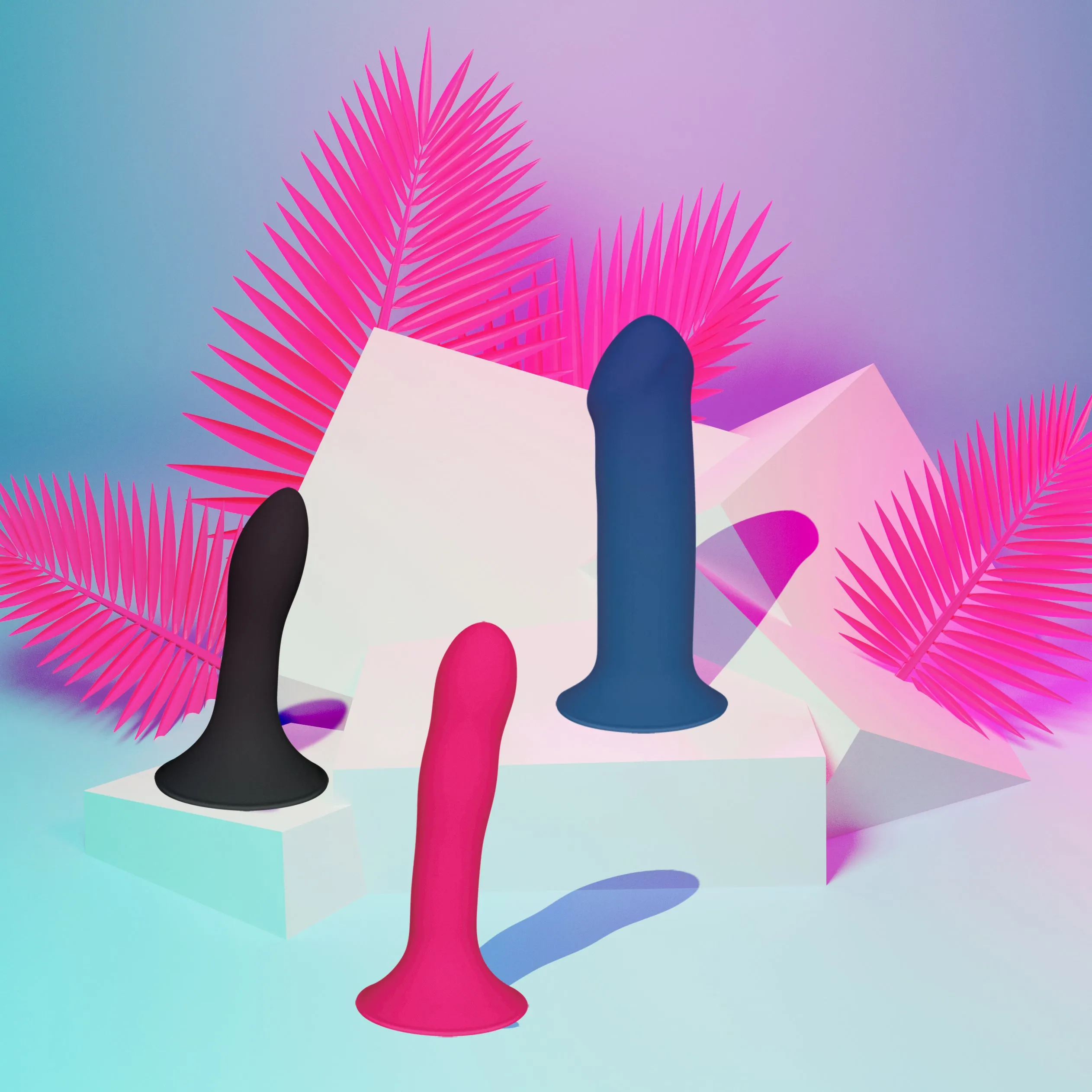 Four 6.8 Inch Dual Density Dildo