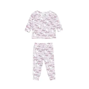Huxbaby Magical Unicorn Pj Set - Bright Orchid
