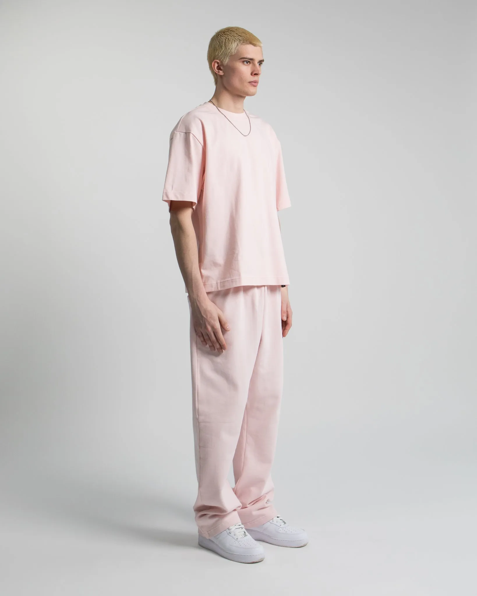 Open Bottom Sweatpants - Blush