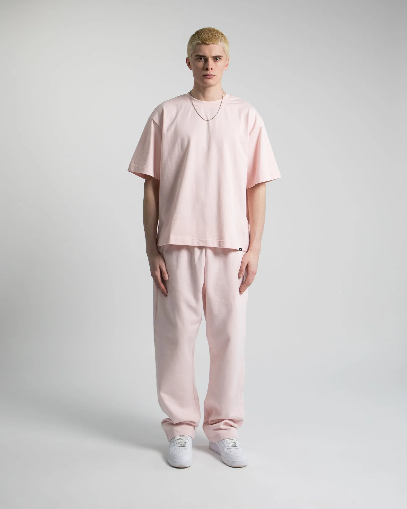 Open Bottom Sweatpants - Blush
