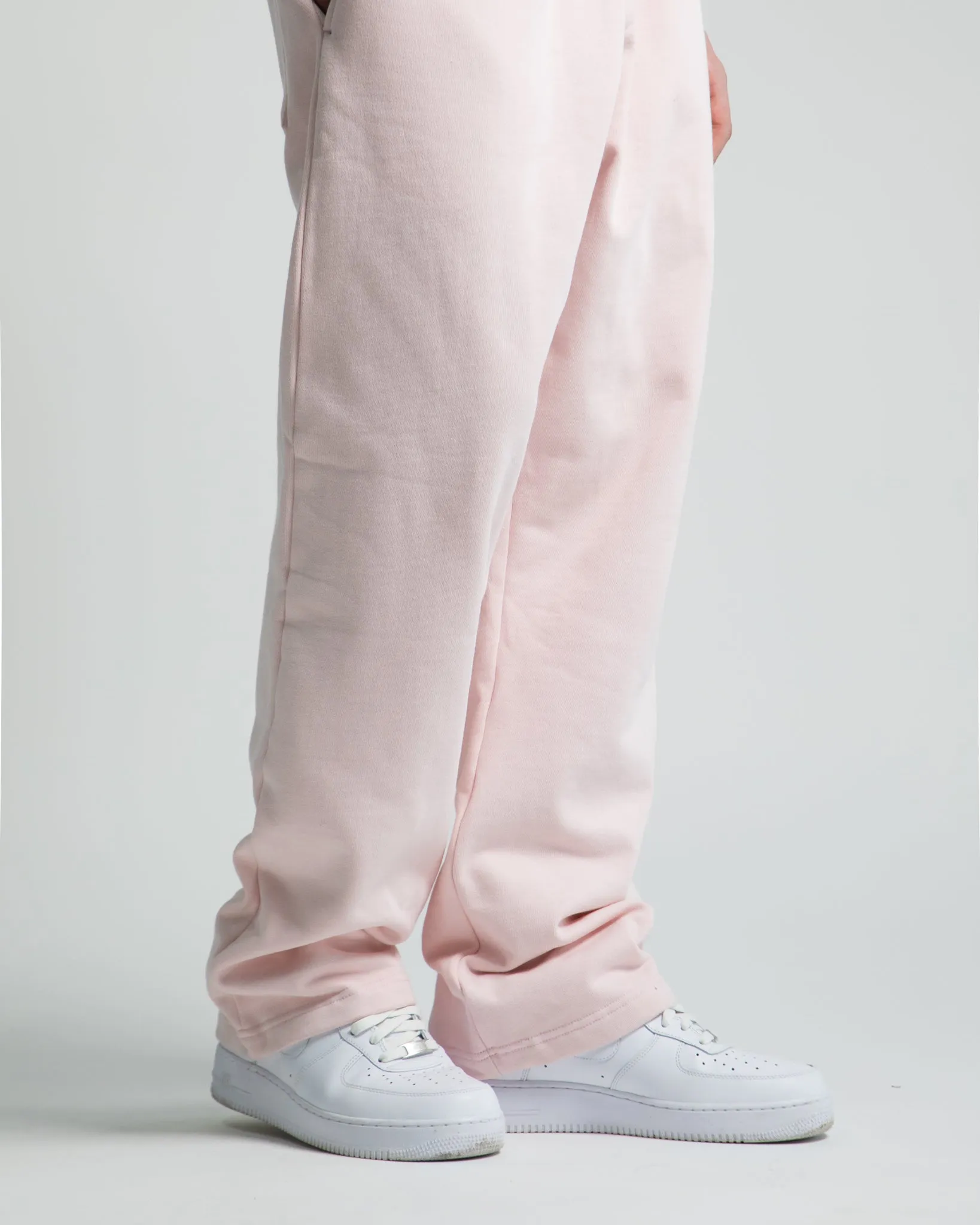 Open Bottom Sweatpants - Blush
