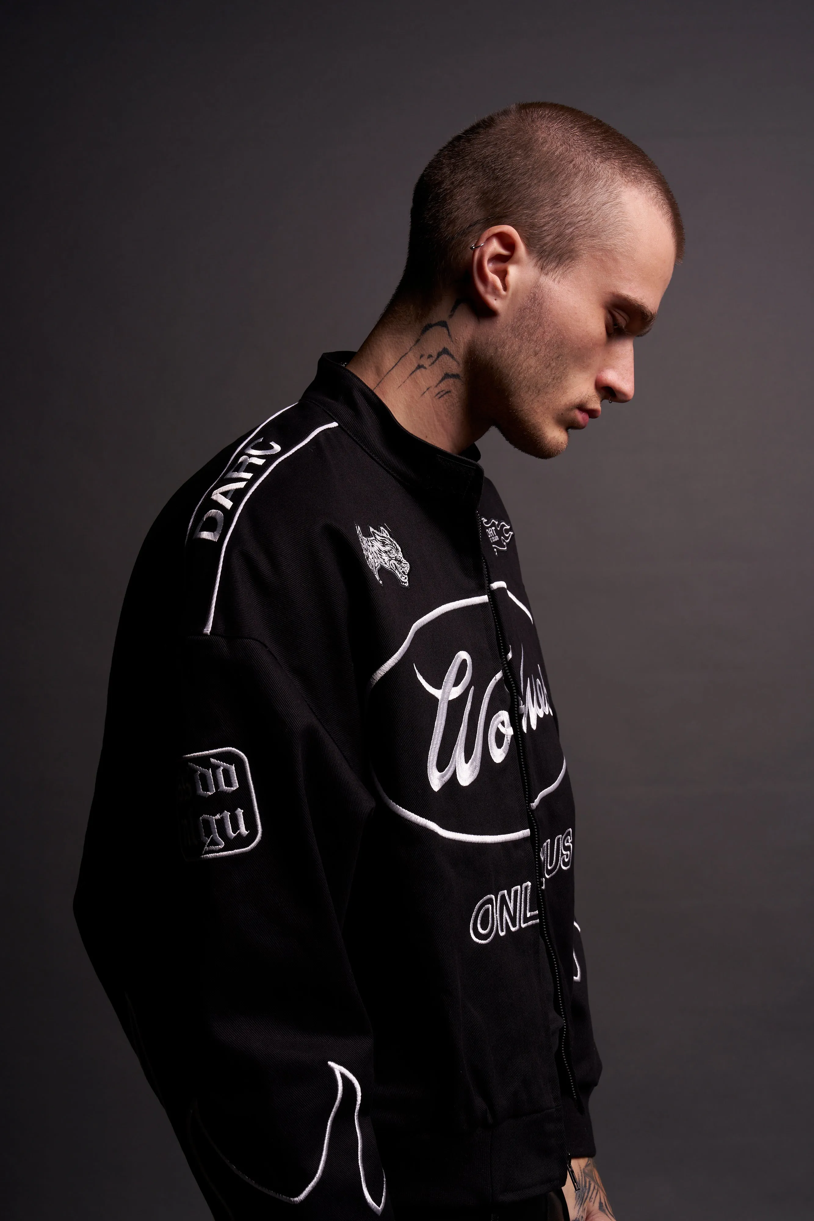 Ride The Fire Gordon Racing Jacket in Black