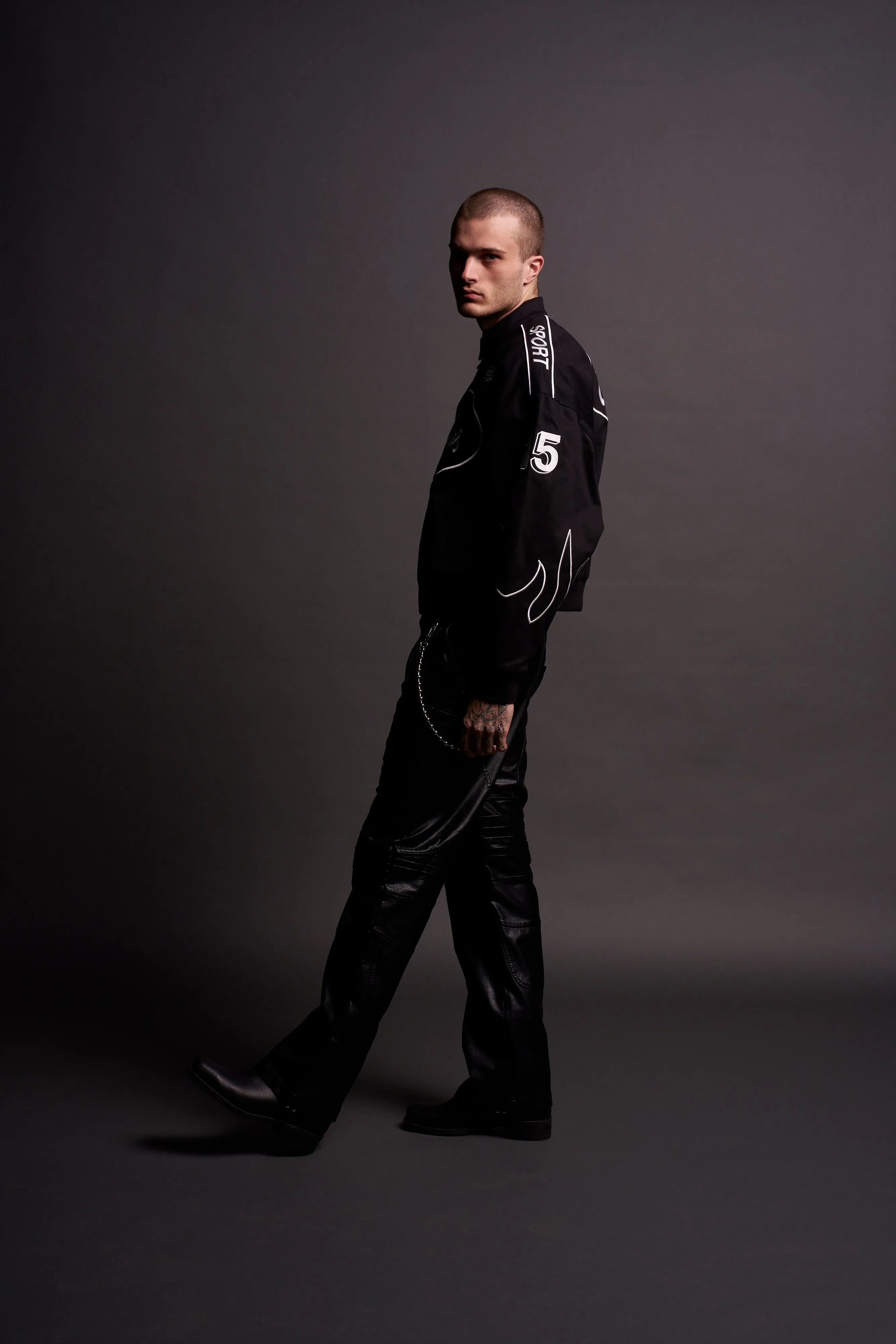 Ride The Fire Gordon Racing Jacket in Black