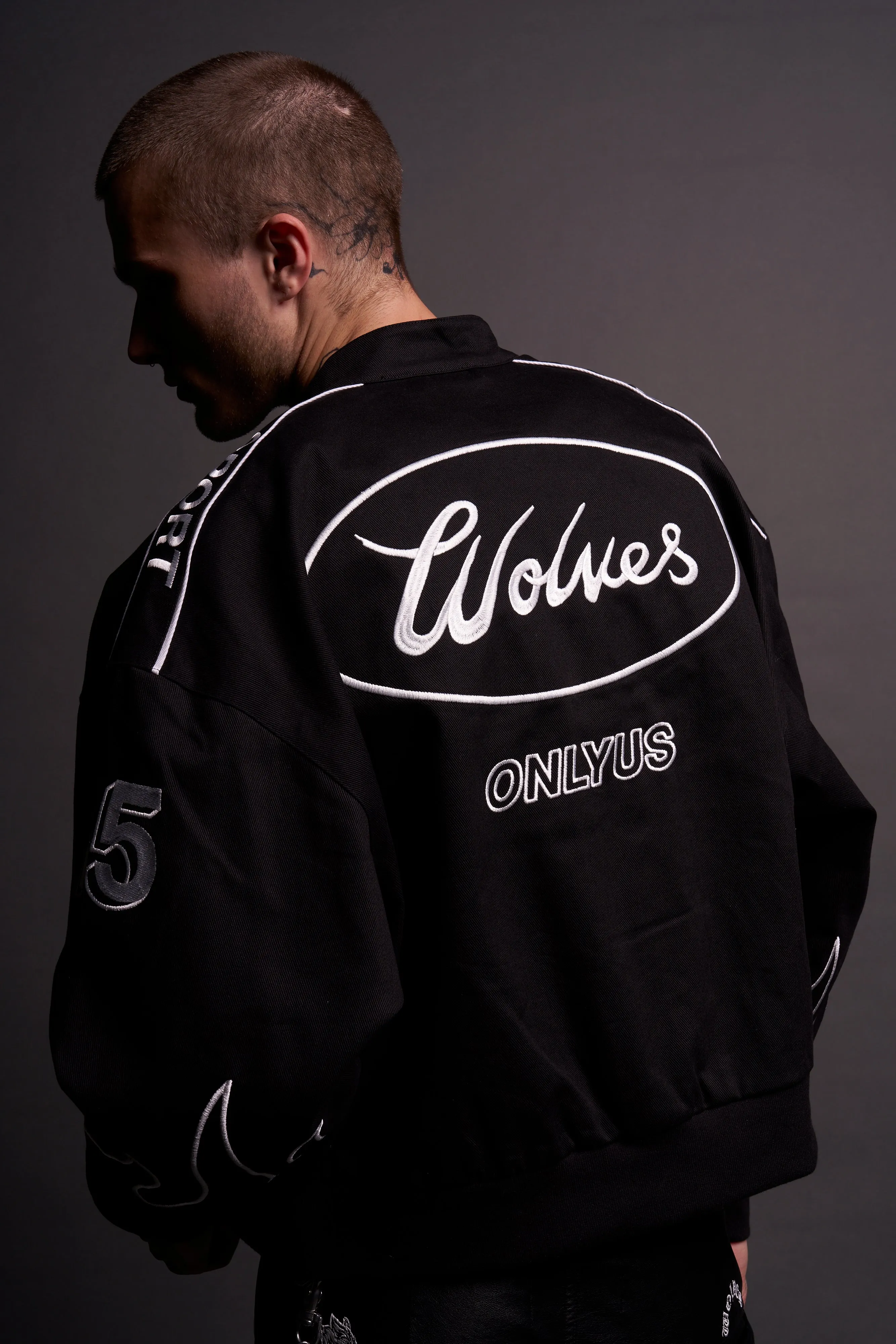 Ride The Fire Gordon Racing Jacket in Black
