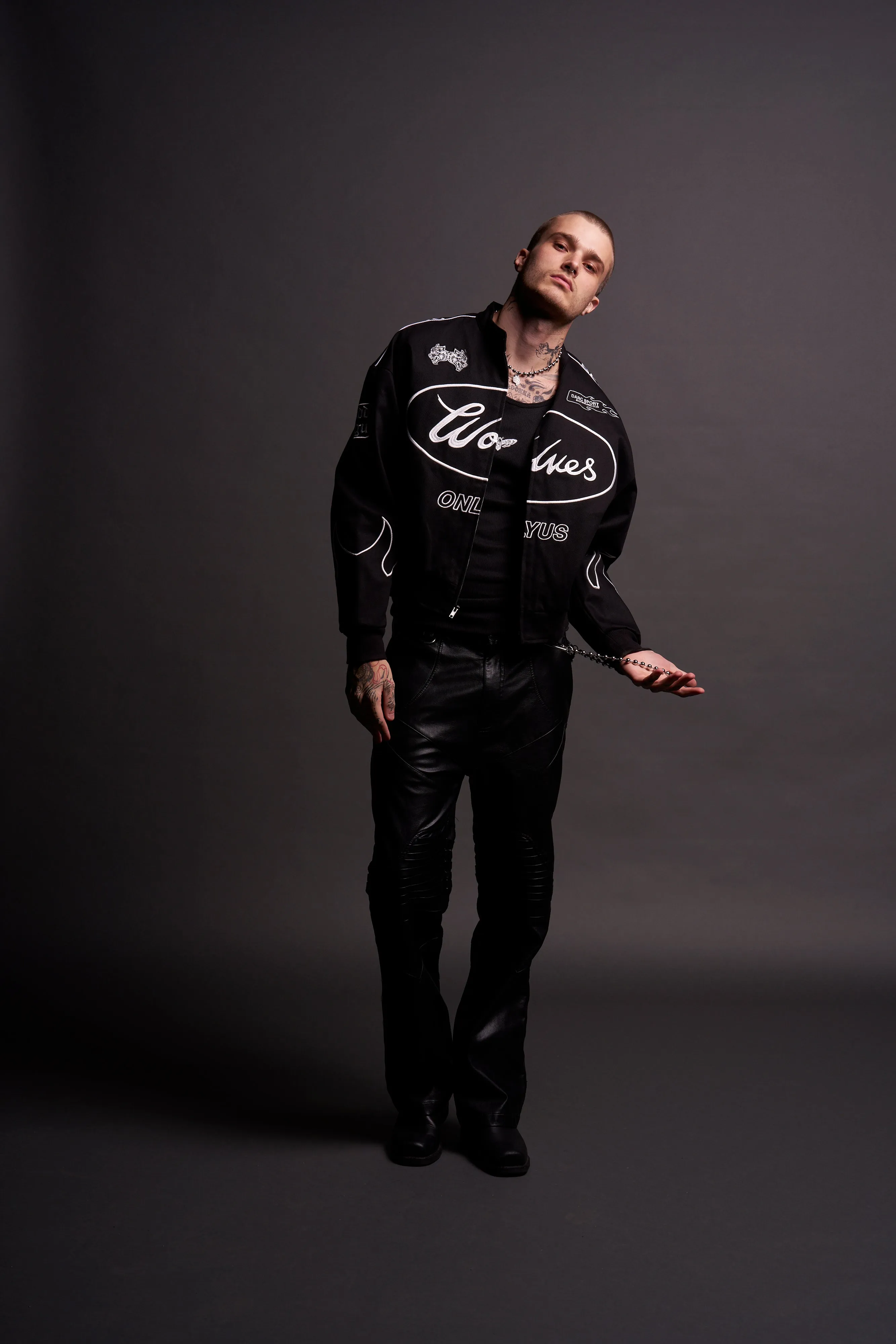 Ride The Fire Gordon Racing Jacket in Black