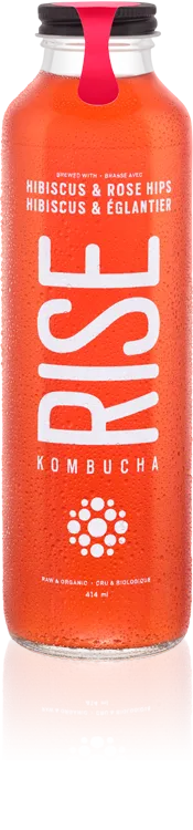 Rise Kombucha - Hibiscus And Rose Hips (414ml)