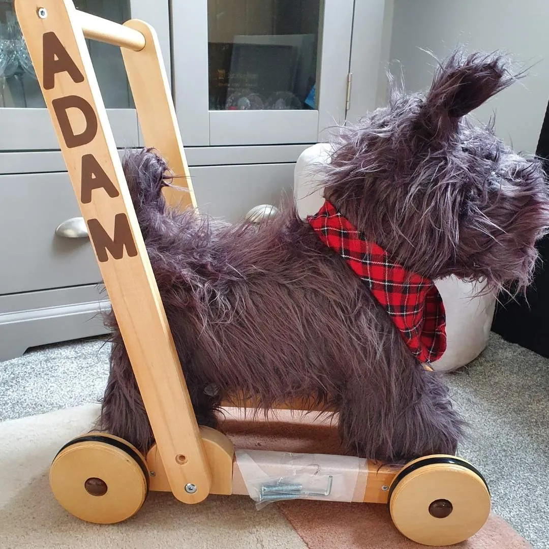 Scottie Dog Push Along & Ride-On by Little Bird Told Me