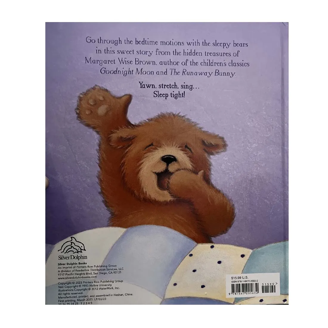 Sleep Tight Sleepy Bears - Story Book