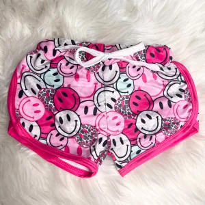 Smiley face summer shorts