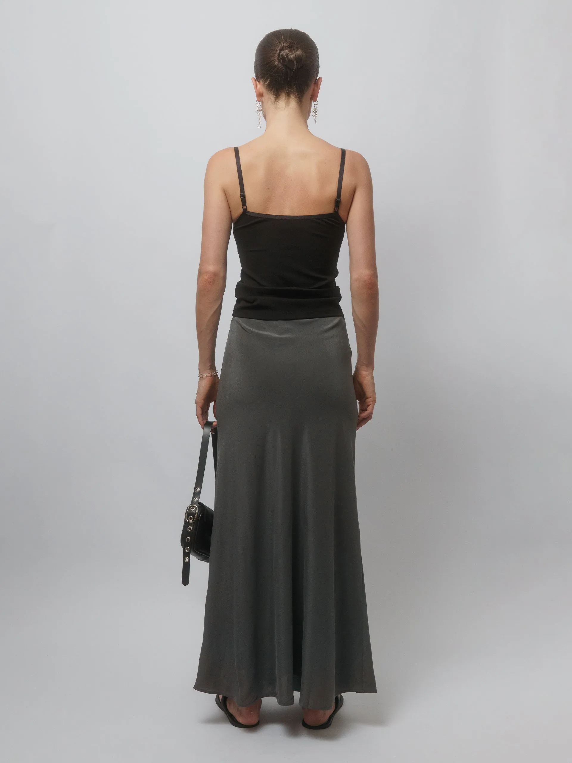 The Lair Apparel Greta Ankle Skirt Smoke