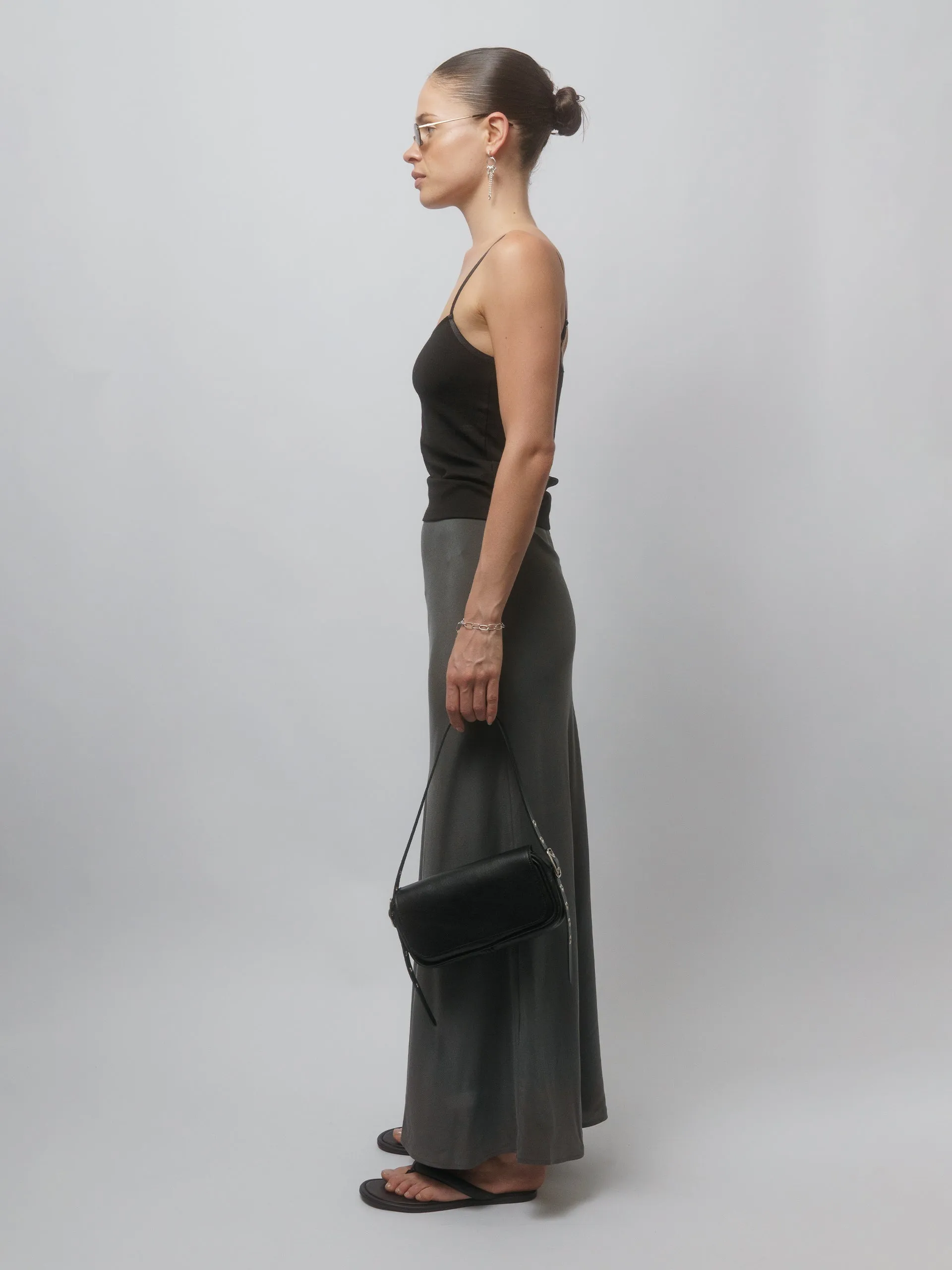 The Lair Apparel Greta Ankle Skirt Smoke