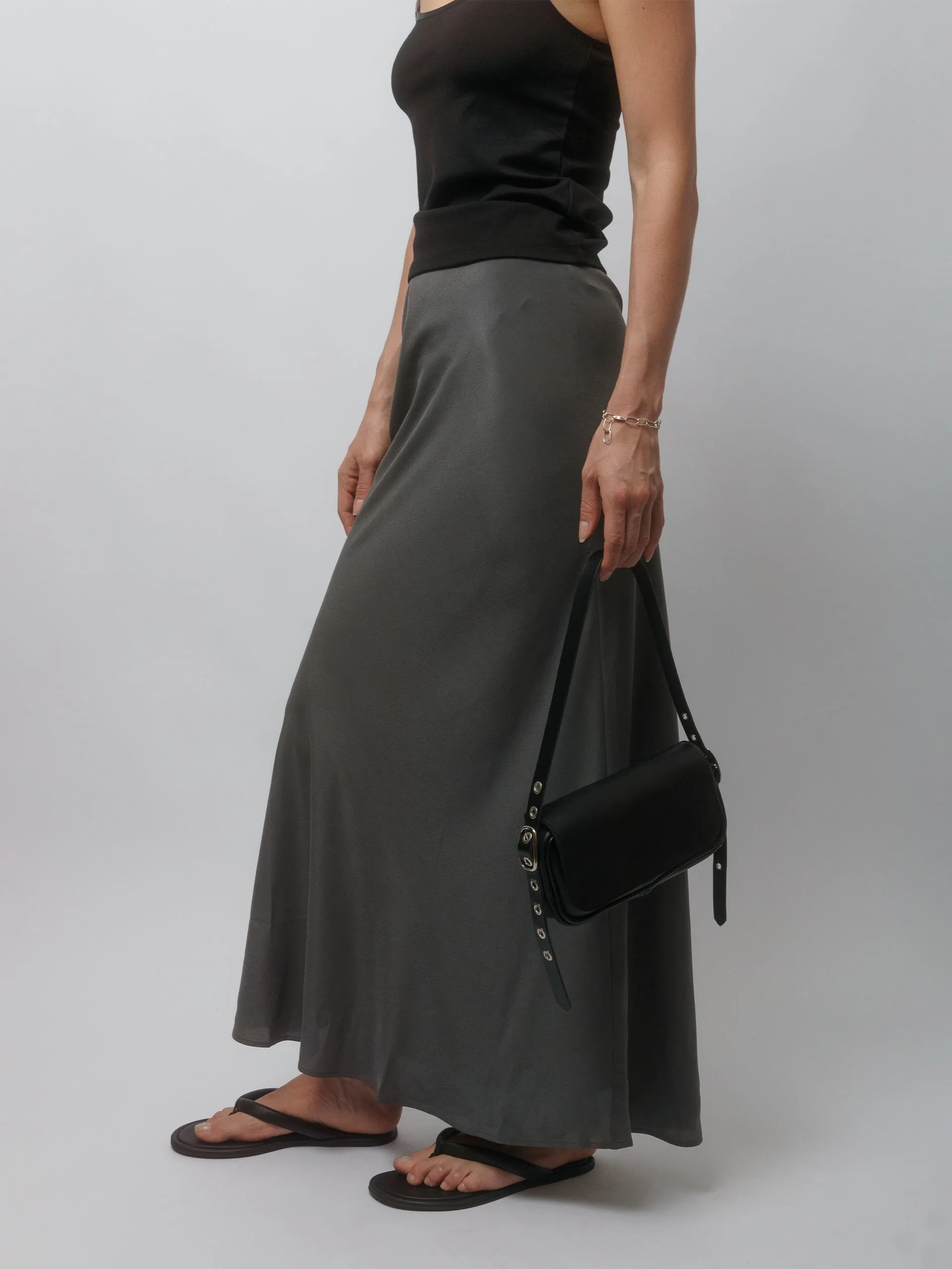 The Lair Apparel Greta Ankle Skirt Smoke