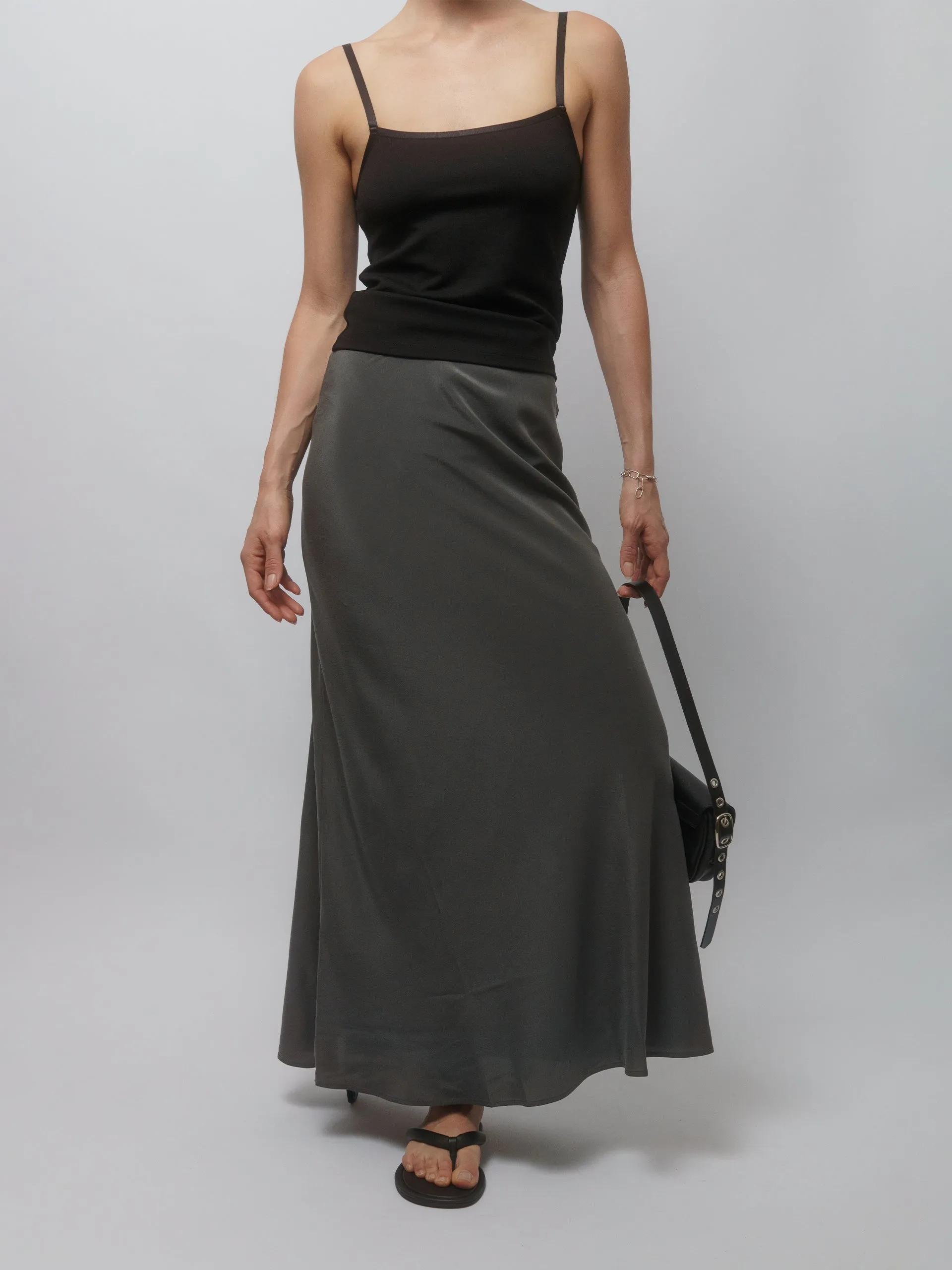 The Lair Apparel Greta Ankle Skirt Smoke