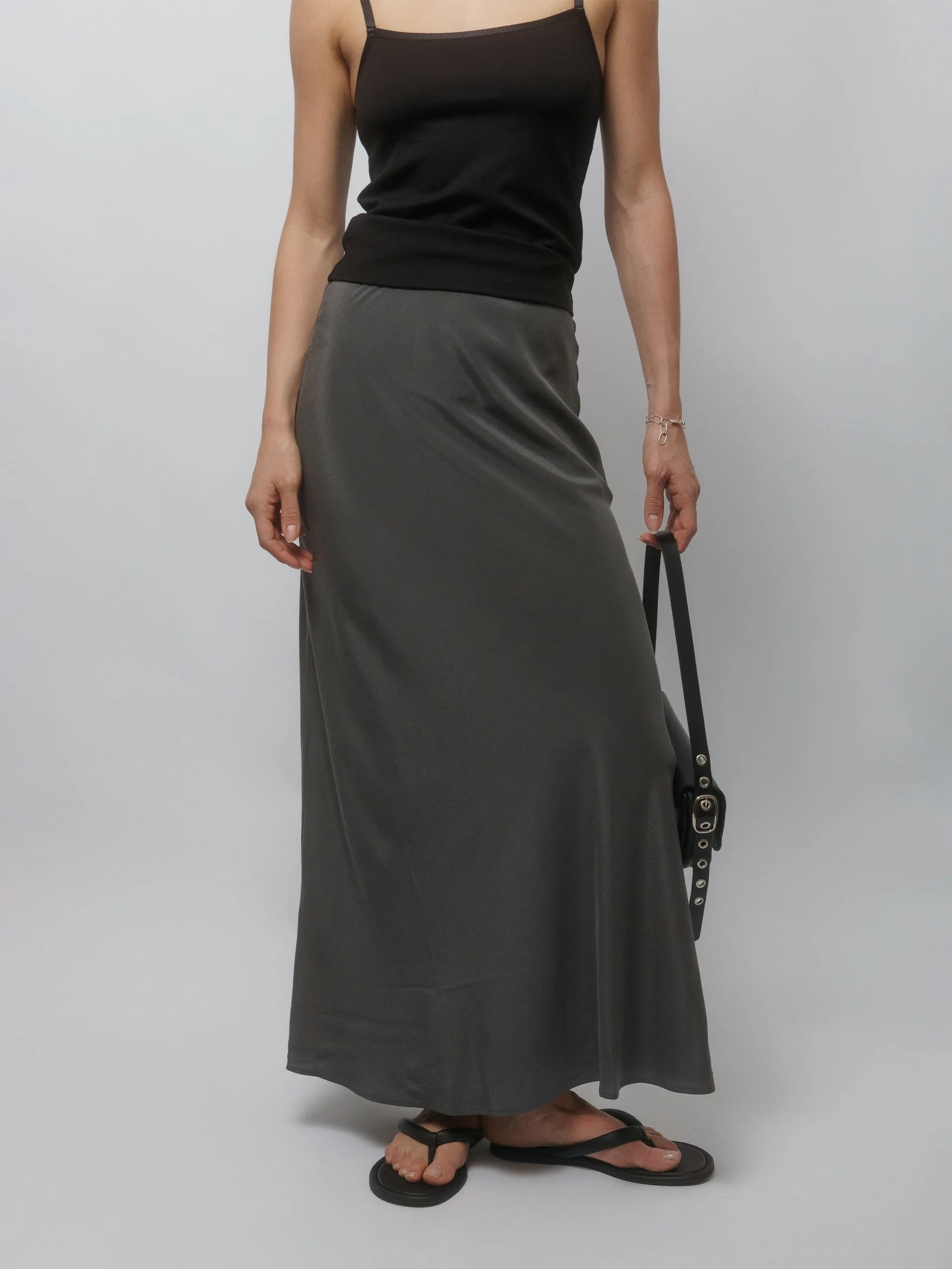 The Lair Apparel Greta Ankle Skirt Smoke