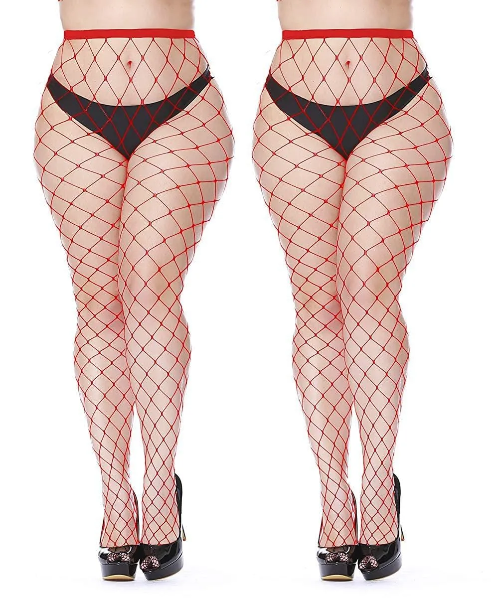 Thick Girl Fishnet Tights Plus Size S-4XL