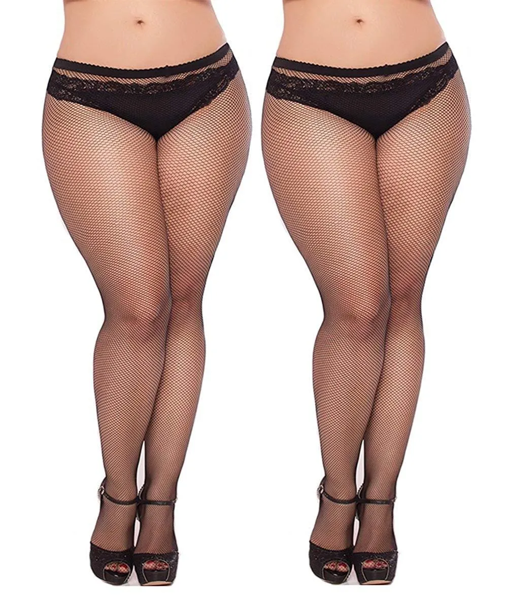 Thick Girl Fishnet Tights Plus Size S-4XL