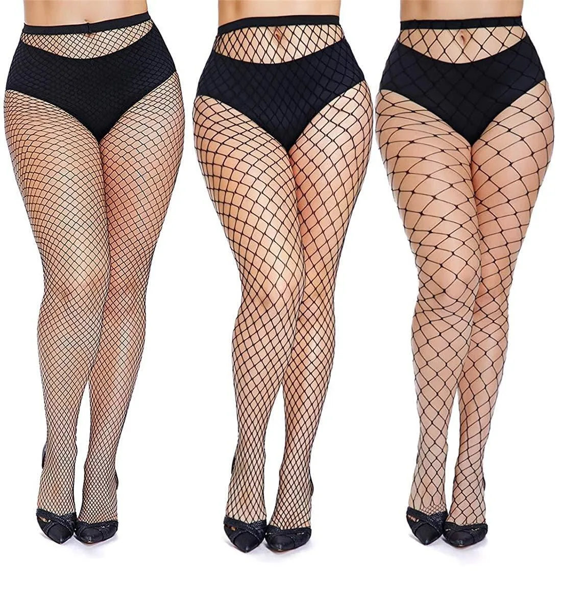Thick Girl Fishnet Tights Plus Size S-4XL