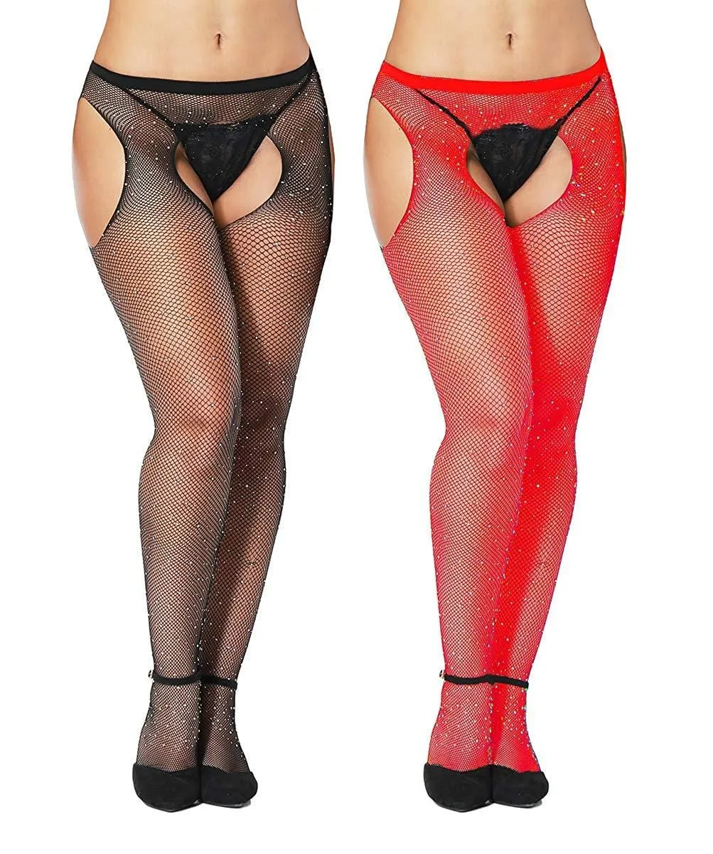 Thick Girl Fishnet Tights Plus Size S-4XL