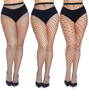 Thick Girl Fishnet Tights Plus Size S-4XL